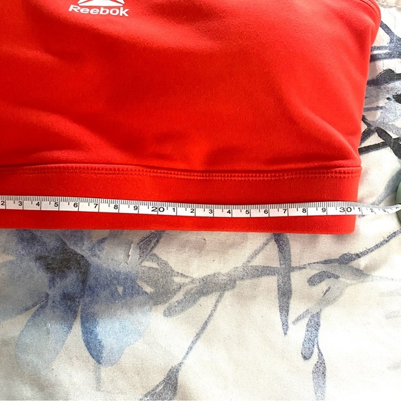 Reebok Bra Womens Large Sports Racerback Logo  Athletic Red Size Small - Picture 7 of 9